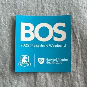 2025 BOSTON MARATHON STICKER